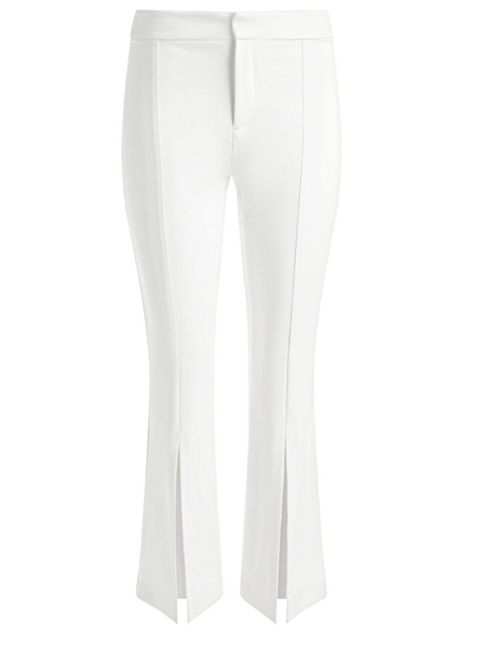 Alice + Olivia Walker Off White Slit Hem Cropped Pants size 4 - Picture 10 of 15